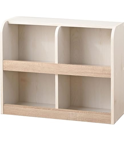 Amazon｜TOOKYLAND コーナーラック 天然木 ラバーウッド製 2段オープン